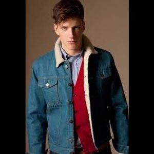 Sherpa Shearling Denim Trucker Jacket